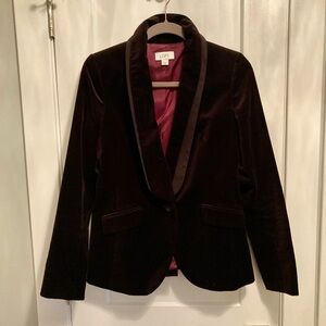 Ann Taylor Loft brown velvet blazer